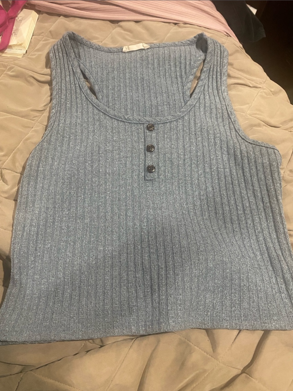 Blue Crop Top